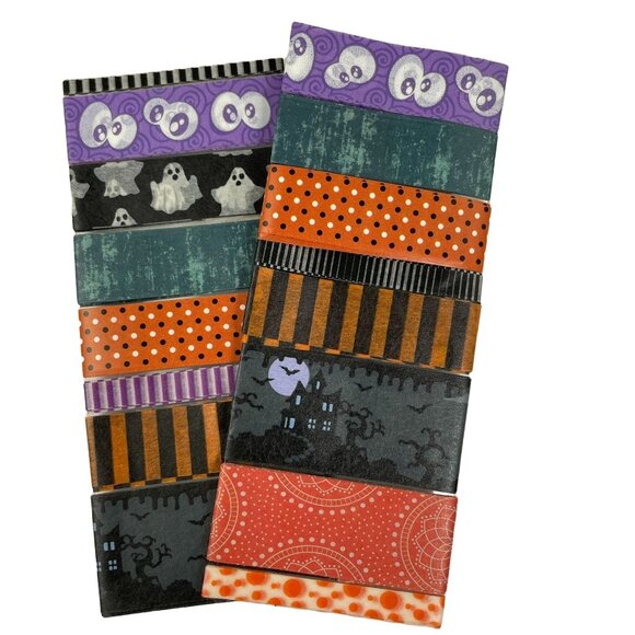 Lot 7-8 Washi Craft Tape Sample Card Various Patterns 3 Ft Plus Each Tape - Picture 1 of 6